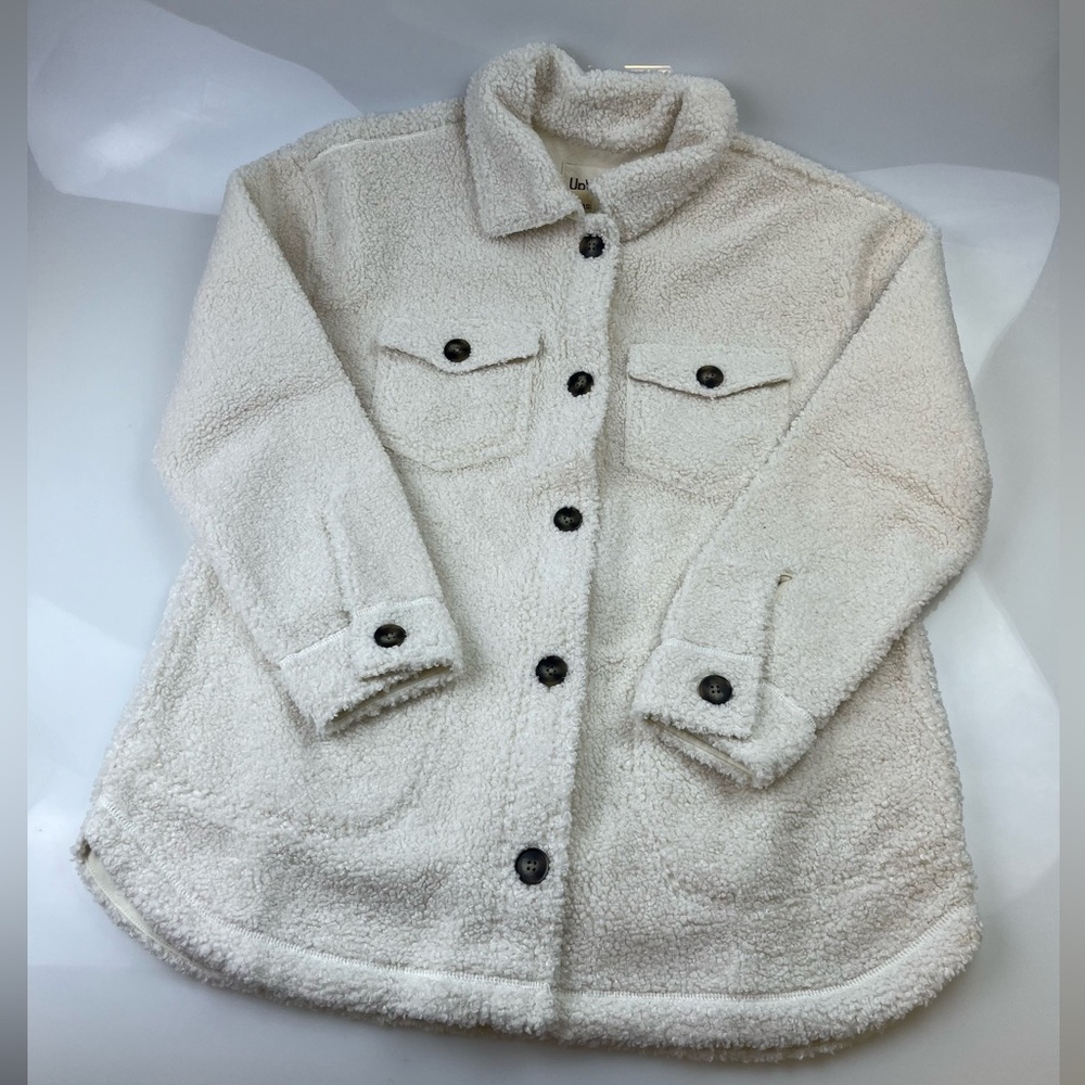 UpWest Cream Sherpa Shacket N235-35 XL UP 5 - Picture 2 of 8